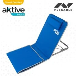 AKTIVE Matelas De Camping Pliable, Dossier Multipositions, Bleu -Pêche Boutique aktive matelas de camping pliable dossier multipositions bleu 3