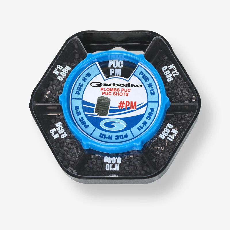 BOITE DE 5 CASES DE PLOMBS CYLINDRIQUES PUC N°8 à N°12 1 BOITE DE 5 CASES DE PLOMBS CYLINDRIQUES PUC N°8 à N°12