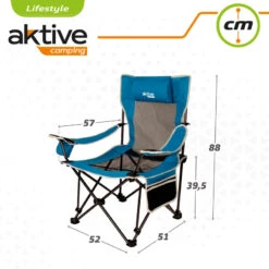 Chaise Longue Pliante De Camping Aktive -Pêche Boutique chaise longue pliante de camping aktive 6