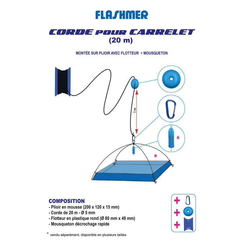 CORDE A CARRELET Pêche à Pied 2 CORDE A CARRELET Pêche à Pied – Image 2