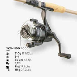 ENSEMBLE PECHE AU LEURRE - WXM 100 2.40 MH (10-30G) -Pêche Boutique ensemble peche au leurre wxm 100 240 mh 10 30g 4