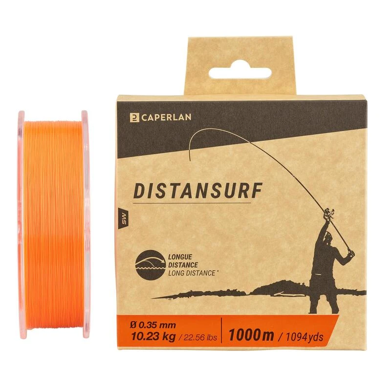 Fil Pêche En Surfcasting Orange DISTANSURF 1 Fil Pêche En Surfcasting Orange DISTANSURF