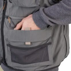 GILET De Pêche 500 Gris -Pêche Boutique gilet de peche 500 gris 4