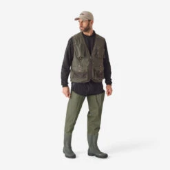 GILET De Pêche 500 Kaki -Pêche Boutique gilet de peche 500 kaki 9