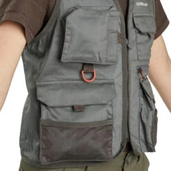 Gilet De Pêche Junior - FV 100 S Kaki -Pêche Boutique gilet de peche junior fv 100 s kaki 5