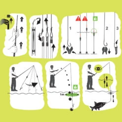 KIT LIGNES MONTEES ET ACCESSOIRES POUR LES CANNES FIRSTFISH 5M. 11 KIT LIGNES MONTEES ET ACCESSOIRES POUR LES CANNES FIRSTFISH 5M. -Pêche Boutique kit lignes montees et accessoires pour les cannes firstfish 5m 5