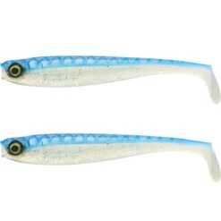 LEURRE SOUPLE BROCHET SHAD ROGEN 120 BLEU X2