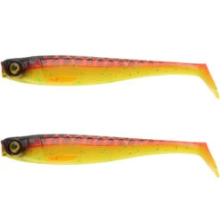 LEURRE SOUPLE BROCHET SHAD ROGEN 120 ORANGE X2