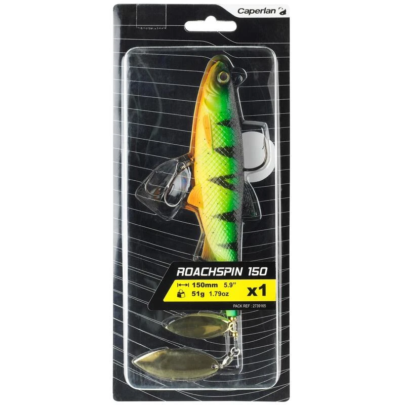 LEURRE SOUPLE SHAD A PALETTES PÊCHE AUX LEURRES ROACHSPIN 150 FIRETIGER 2 LEURRE SOUPLE SHAD A PALETTES PÊCHE AUX LEURRES ROACHSPIN 150 FIRETIGER – Image 2