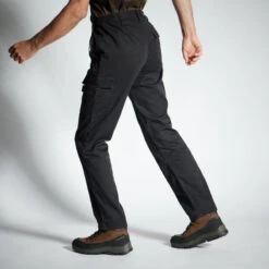 PANTALON CARGO RESISTANT STEPPE 300 NOIR -Pêche Boutique pantalon cargo resistant steppe 300 noir 2