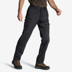 PANTALON CARGO RESISTANT STEPPE 300 NOIR