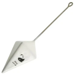 Plomb De Pêche En Surfcasting Pyramide + Tige X2 Blanc