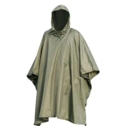 Poncho étanche à Capuche - Vert - Mil-Tec