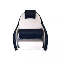 SIÈGE PILOTE DELUXE - BLANC / BLEU -Pêche Boutique siege pilote deluxe blanc bleu 2