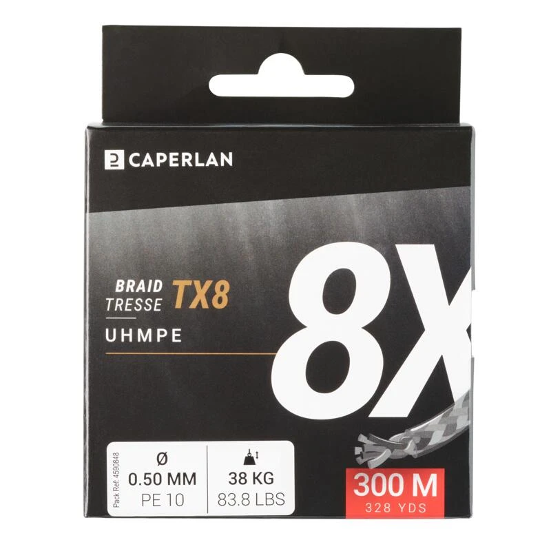 TRESSE PECHE DU SILURE TX8 CF GRIS 300M 3 TRESSE PECHE DU SILURE TX8 CF GRIS 300M – Image 3