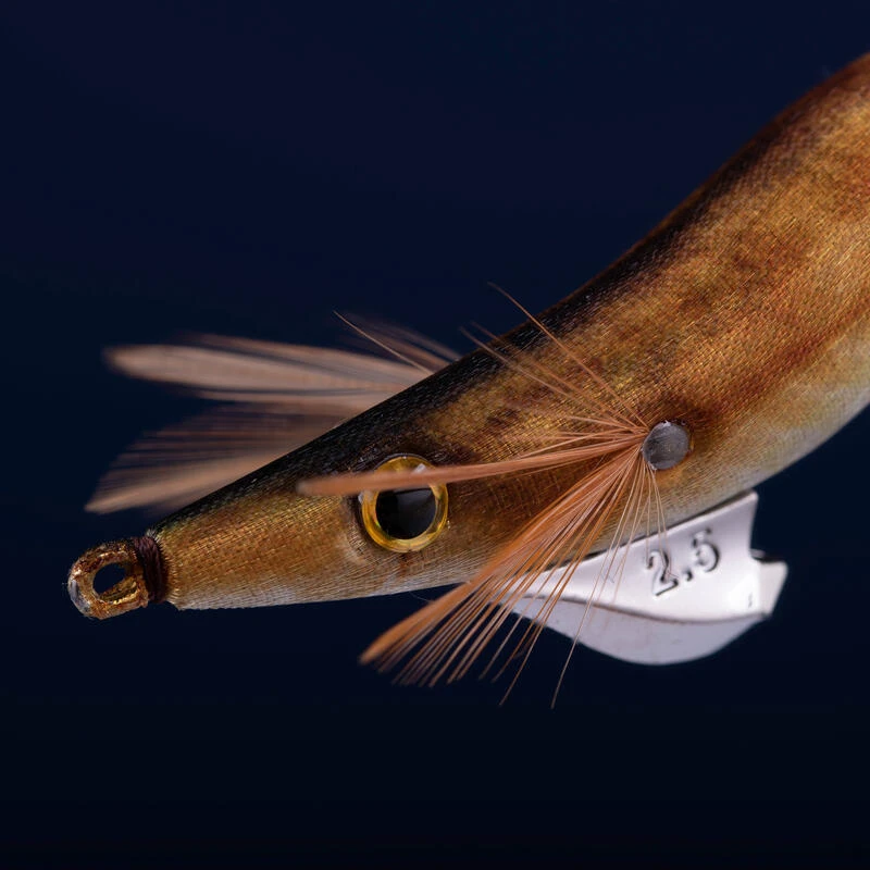 Turlutte Coulante Shallow EBIKA 2.5/105 Doré Chinchard Pêche Seiches/calamars 3 Turlutte Coulante Shallow EBIKA 2.5/105 Doré Chinchard Pêche Seiches/calamars – Image 3