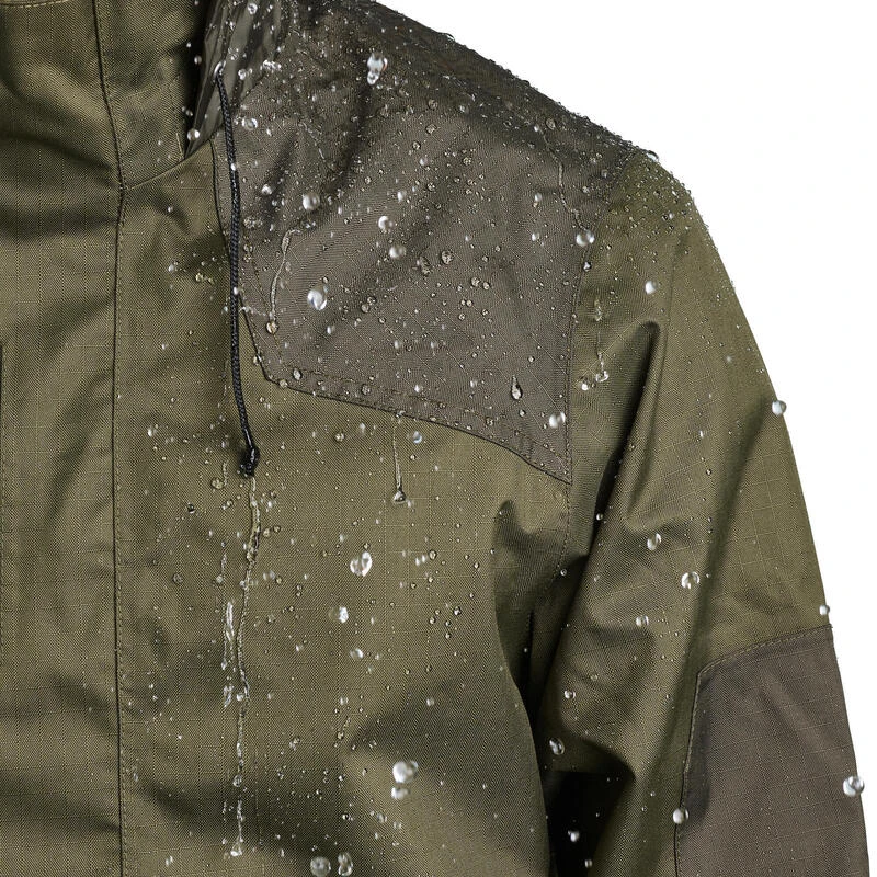 VESTE CHASSE Imperméable VERTE 500 5 VESTE CHASSE Imperméable VERTE 500 – Image 5