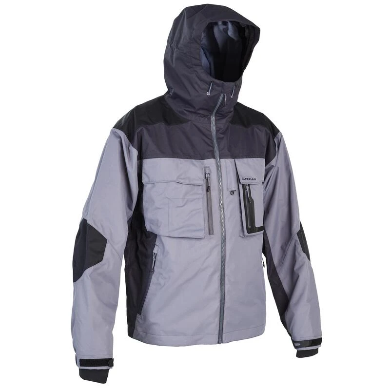Veste De Pêche Imperméable 500 Grise 1 Veste De Pêche Imperméable 500 Grise