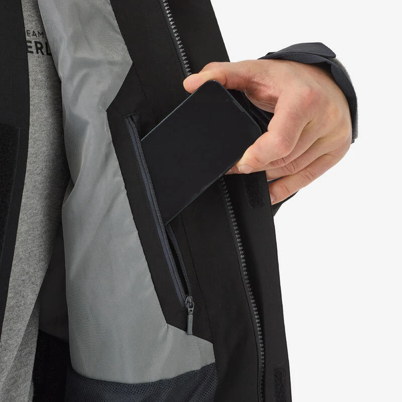 Veste De Pêche Imperméable Homme - FJ 500 WPF Grise Et Noir 7 Veste De Pêche Imperméable Homme - FJ 500 WPF Grise Et Noir – Image 7